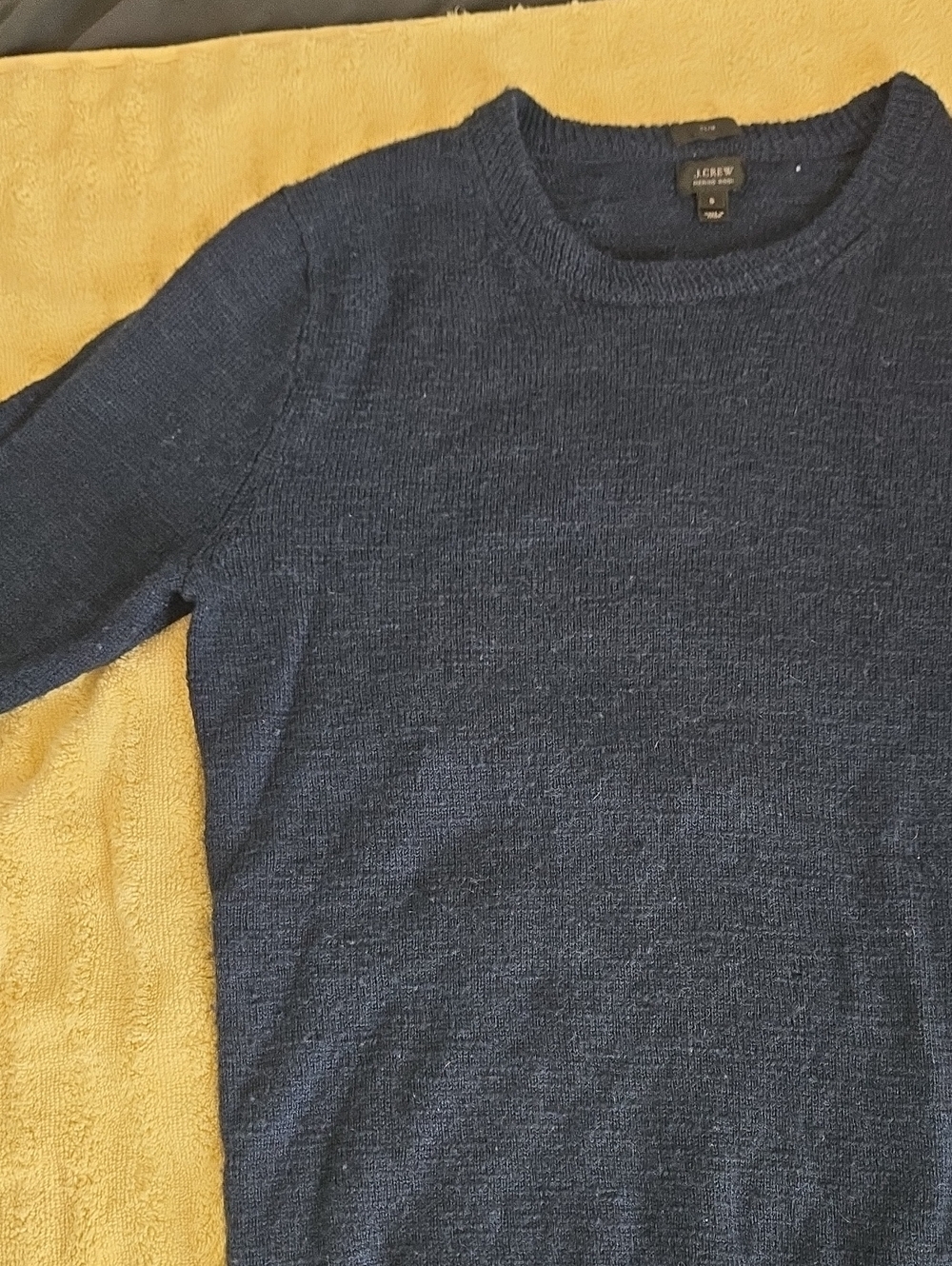 J. Crew Men's Crewneck Sweater in Deep Navy
